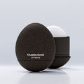 TAMBURINS Egg Lip Balm Woody Green 5g in its egg-shaped case